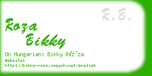 roza bikky business card